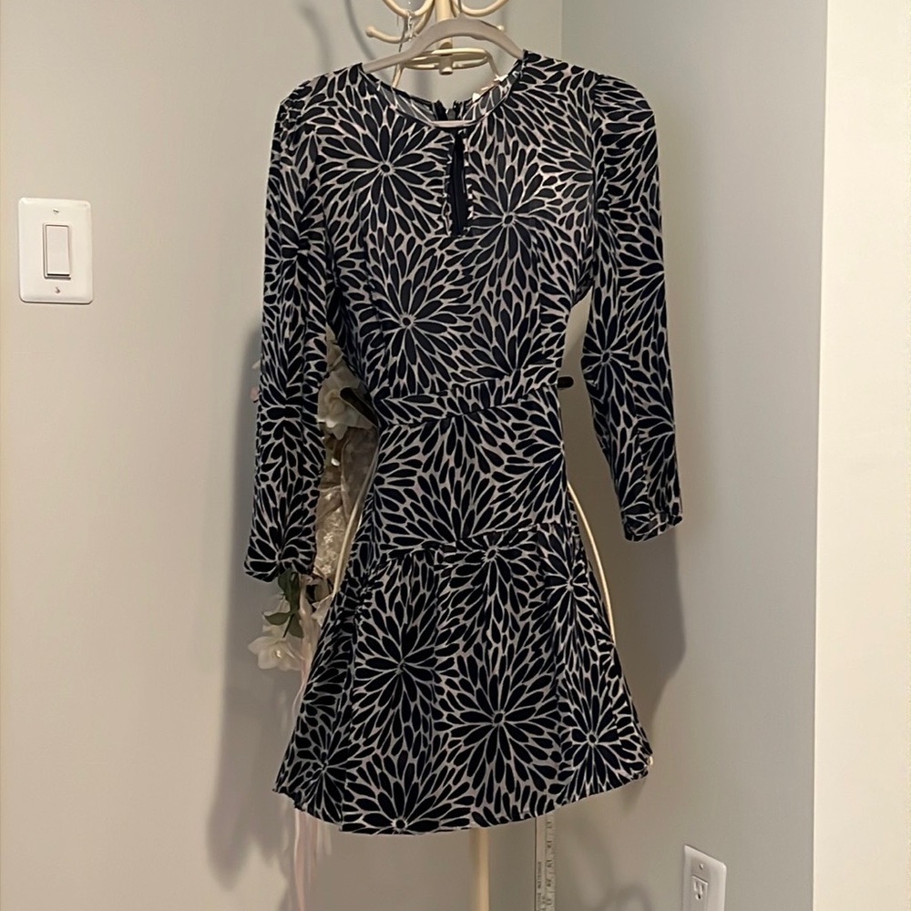 Beautiful, classy, fun and stylish Rebecca Taylor dress in  dark navy.